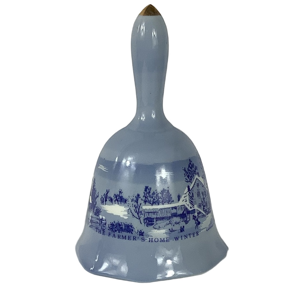 Currier & Ives Porcelain Bell - Picture 2 of 5